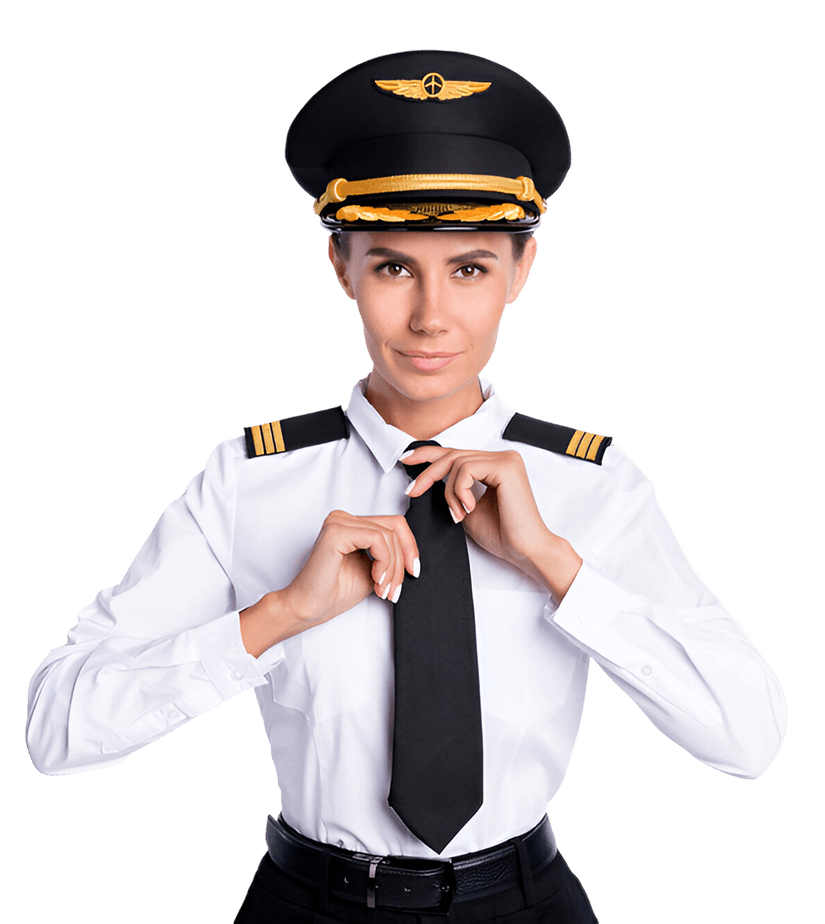 Pilot showing professional aviation charts